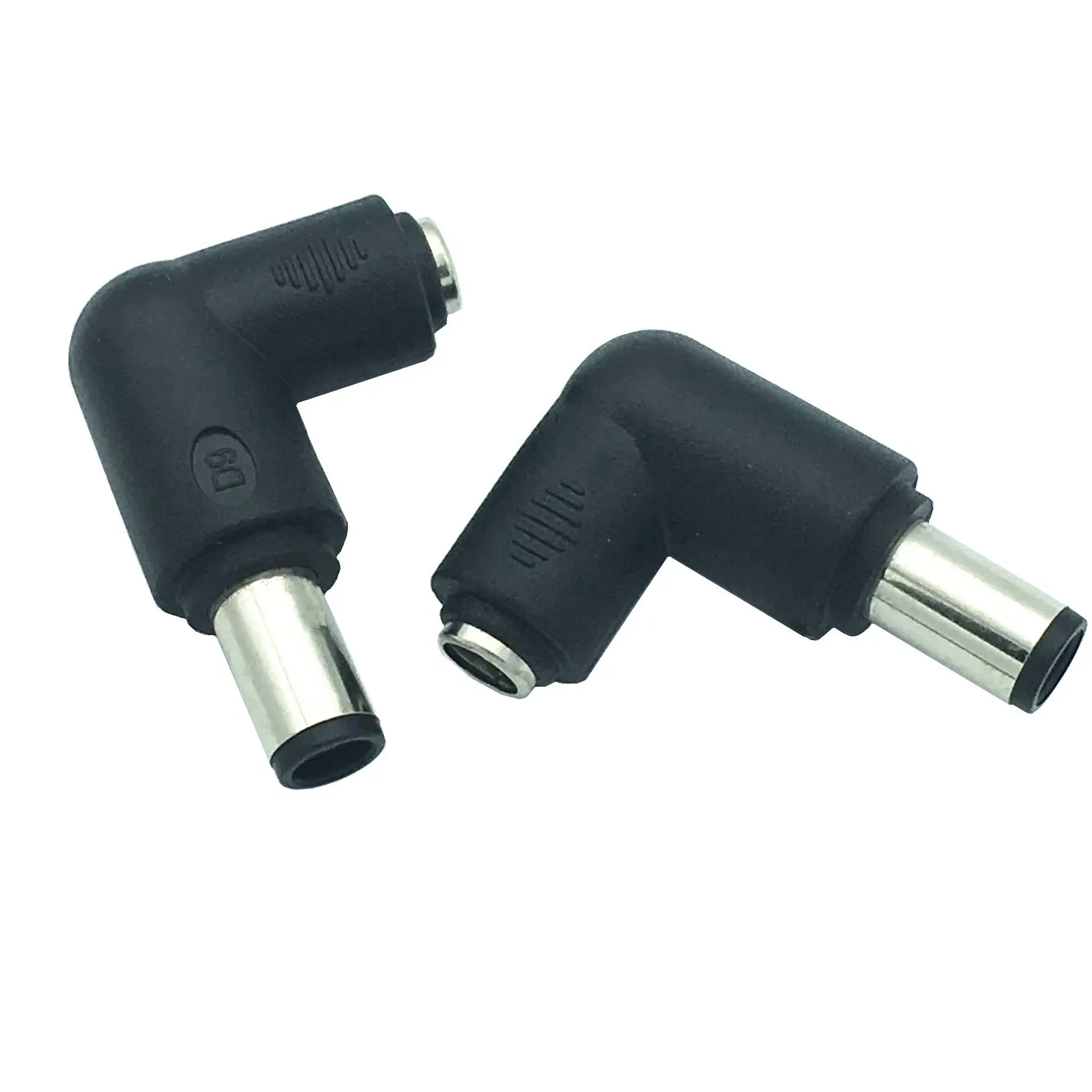 1 قطعة 90 درجة 7.4*5.0 ملليمتر ذكر جاك إلى 5.5*2.1 مللي متر أنثى التوصيل الزاوية اليمنى تيار مستمر موصل الطاقة محول محمول