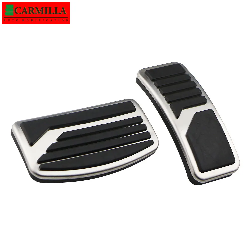 Carmilla Stainless Steel Auto Pedal Protection Cover for Mitsubishi L200 L 200 2015 - 2021 AT MT Car Pedals Protector