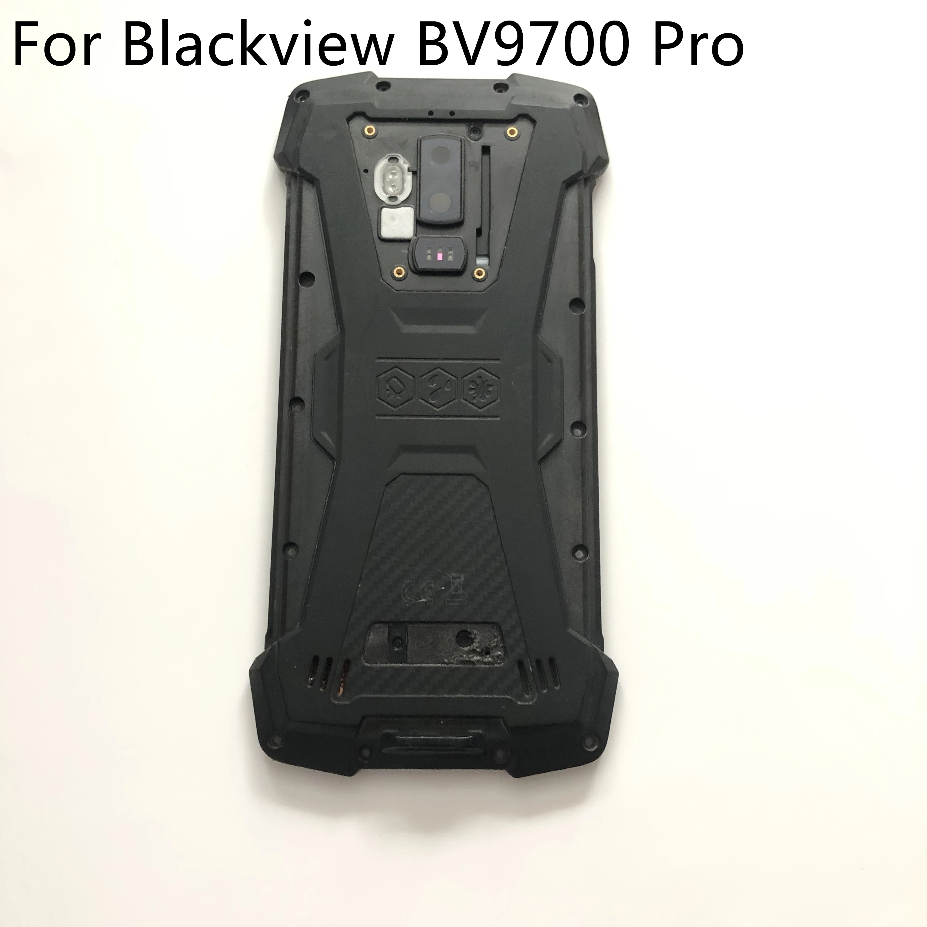 Battery Case Cover Back Shell + Camera Glass Lens + Loud Speaker For Blackview BV9700 Pro MTK6771T 5.84