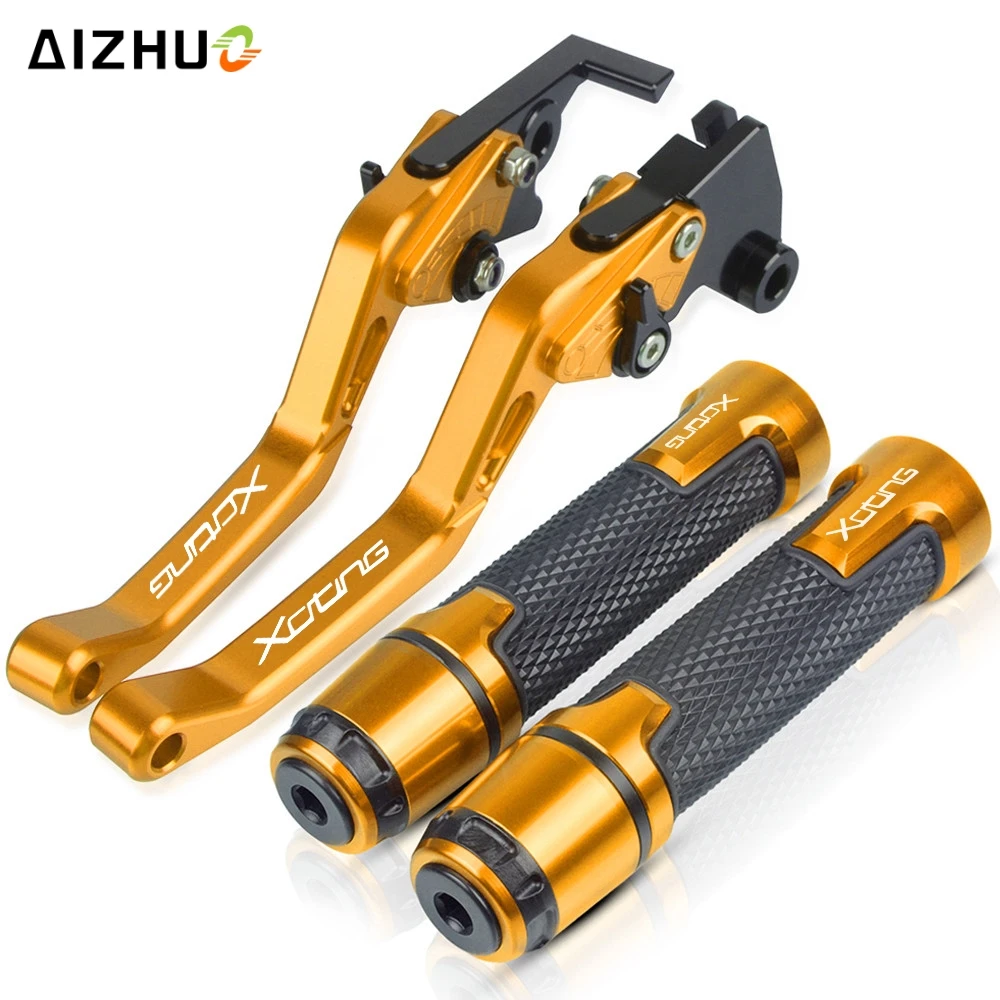 Motorcycle Adjustable Accessories FOR KYMCO XCITING 250/300/400/500 ALLYEARE Brakes Clutch Levers Handlebar Grips CNC Aluminum