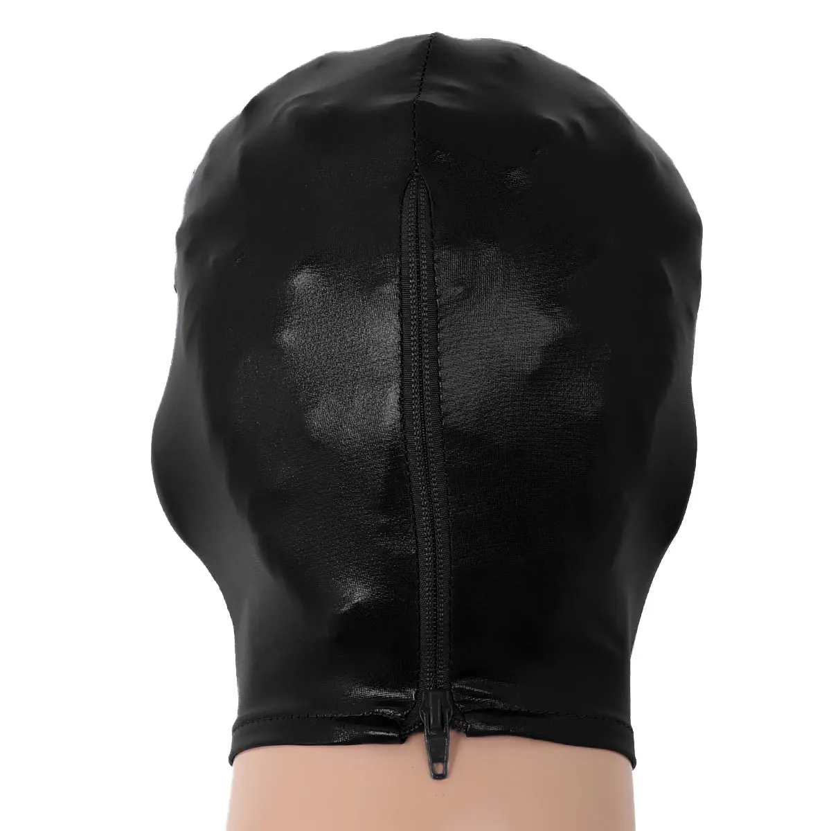 Unisex Latex Masker Mannen Vrouwen Cosplay Gezichtsmasker Wetlook Leer Open Ogen En Mond Hoofddeksels Full Face Mask Capuchon Rollenspel Kostuum