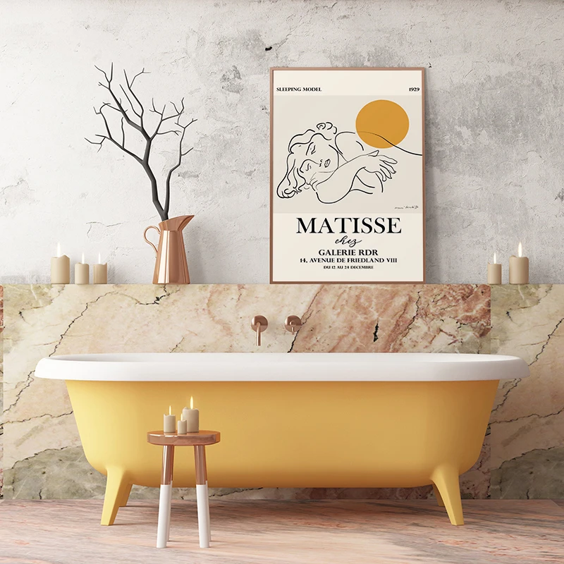 Henri Matisse Famous Abstract Art Exhibition Poster Canvas Painting Flying Birds Print Wall Picture for Living Room Home Decor