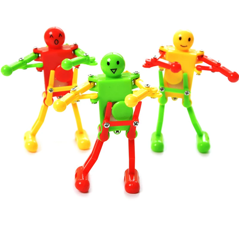 3Pc Wacky Dance Robot Wind Up Toy Kids Classic Toys Clockwork Puzzle For Children Boys Fidget Toys Gift