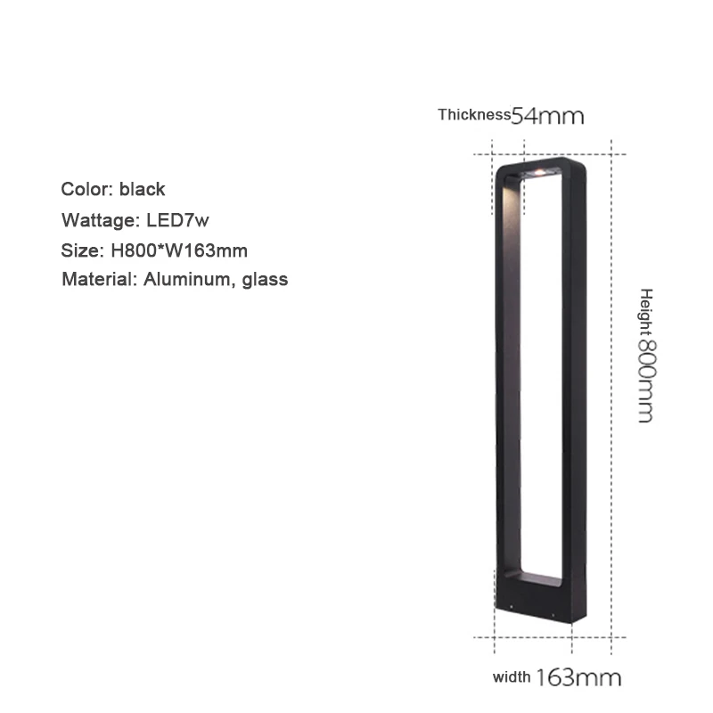 IISINUO LED Garden Light Aluminum IP65 7W 5