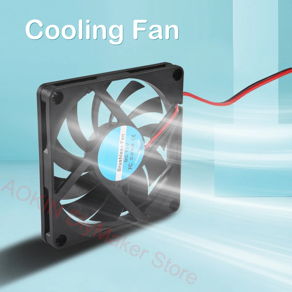 Brushless Cooling Fan 8010 Cooling Fan 5V 12V 24V 2 Pin 80x80x10mm Pc Computer CPU System Heatsink