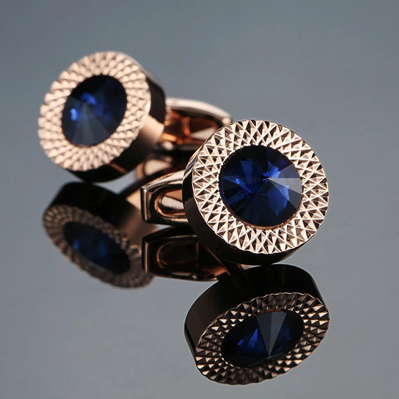 High quality horse Cufflinks new fashion jewelry crown Butterfly Crystal Cufflinks men\'s Wedding Shirt badge pin gift