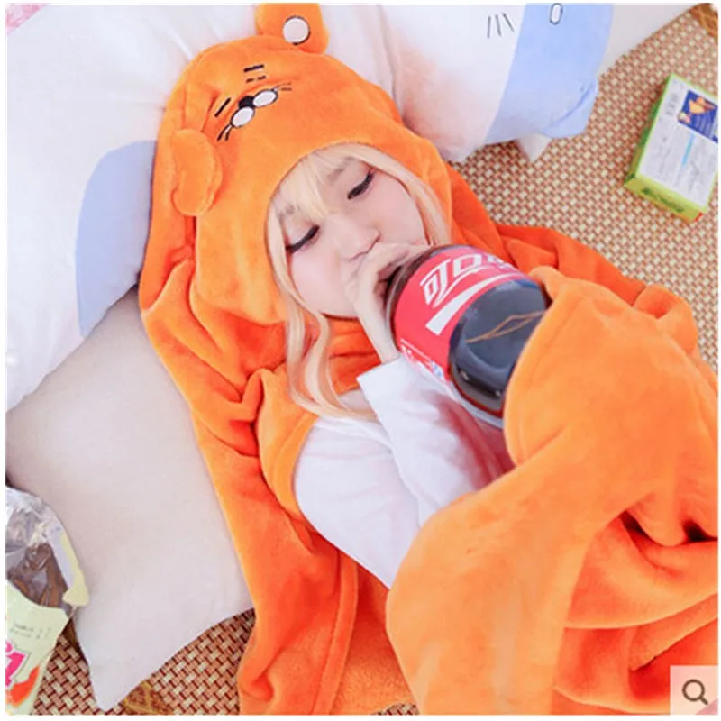 Anime Himouto Umaru-chan Doma Umaru Umhang Cosplay Kostüm Flanell Decke Hoodie für Mädchen Frauen Geschenke 160*110 cm