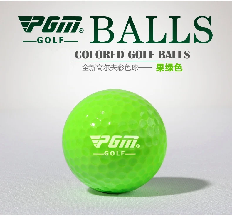 PGM Colored GOLF Balls 42mm Two-tier Game ball Golf practice ball 75% Q014 Wholesale