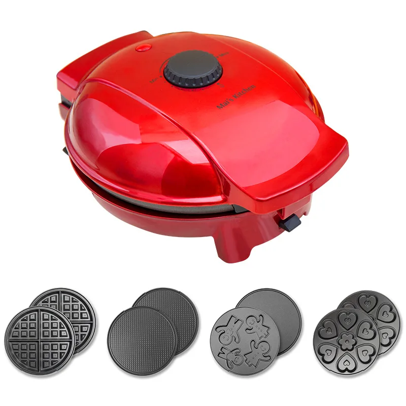 Various Baking Trays Pancake and Waffle Maker Machine Household Cast Iron Waffle Mold Crispy Egg Roll Machine Pan