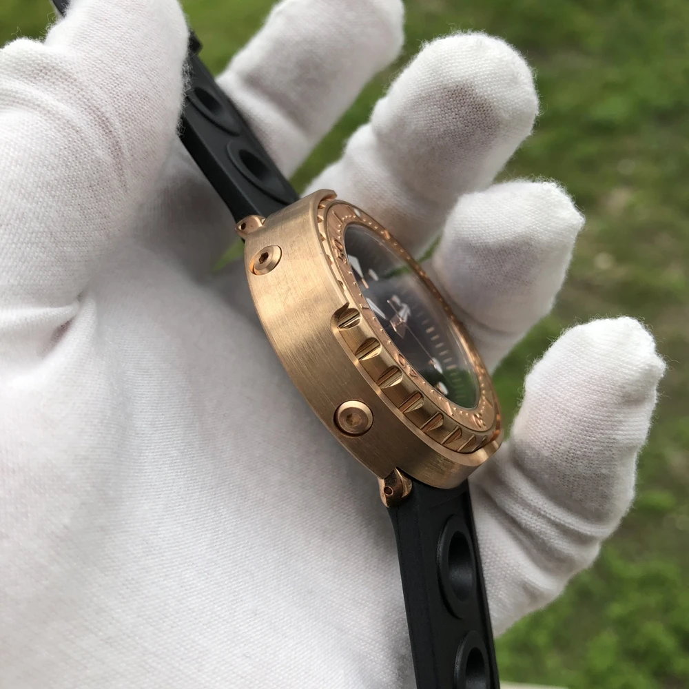 STEELDIVE mens dive watches,men automatic watch bronze 30ATM waterproof sport mechanical wristwatch Switzerland luminous clock