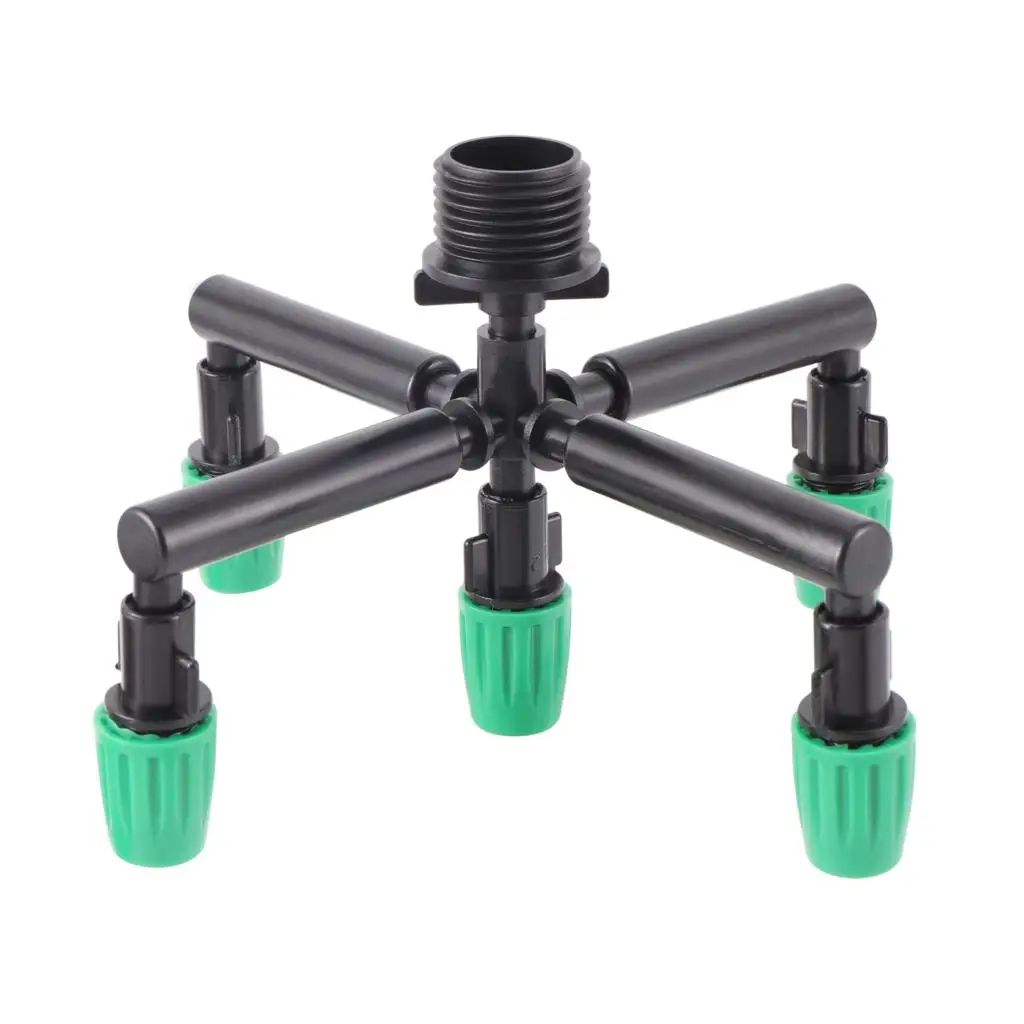 

3pcs Irrigation sprinklers Cooling Humidify Misting System Watering Atomizing Sprayer Water Fittings 5-Way Fogger Nozzles