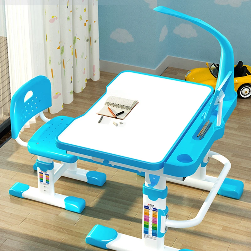 2019 Multifunctional Kid Study Table Children Homework Desk  Ergonomic Student Adjustable Desk And Chair Combination Desktop ang