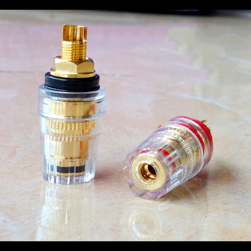 KYYSLB アンプシャーシ RCA スピーカー端子台純銅メッキ高品質