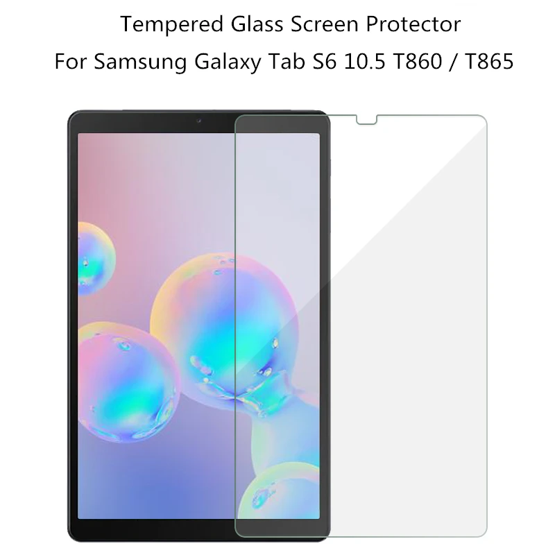 

For Samsung Galaxy Tab S6 10.5" Tablet Screen Protector Tempered Glass For SM-T860 SM-T865 Tempered Glass Protective Film Cover