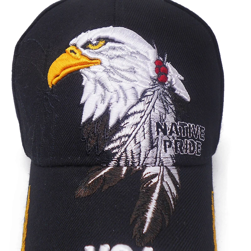 Luxury Embroidery Eagle Mens Baseball Cap Black Cheap Snapbacks Outdoor Sports Dad Hats Dropshipping