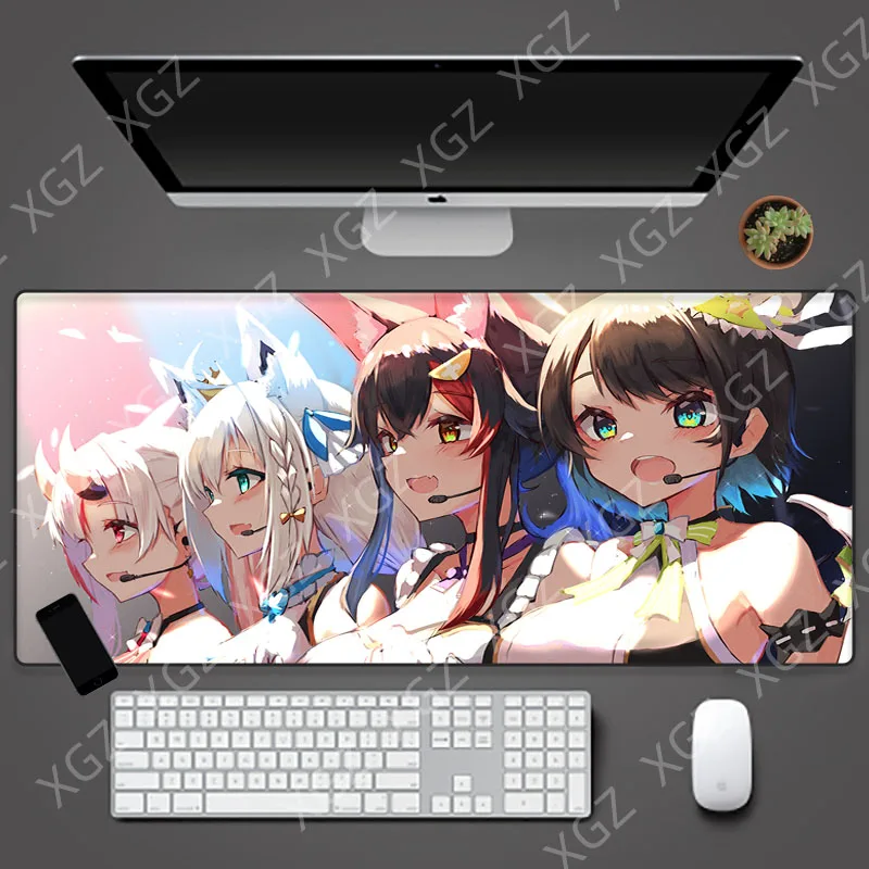 Yuzuoan XL Soft Mouse Pad Cute Cartoon Anime Large Player Computer Pad Game Player Computer Mouse Keyboard Pad Accessories Home