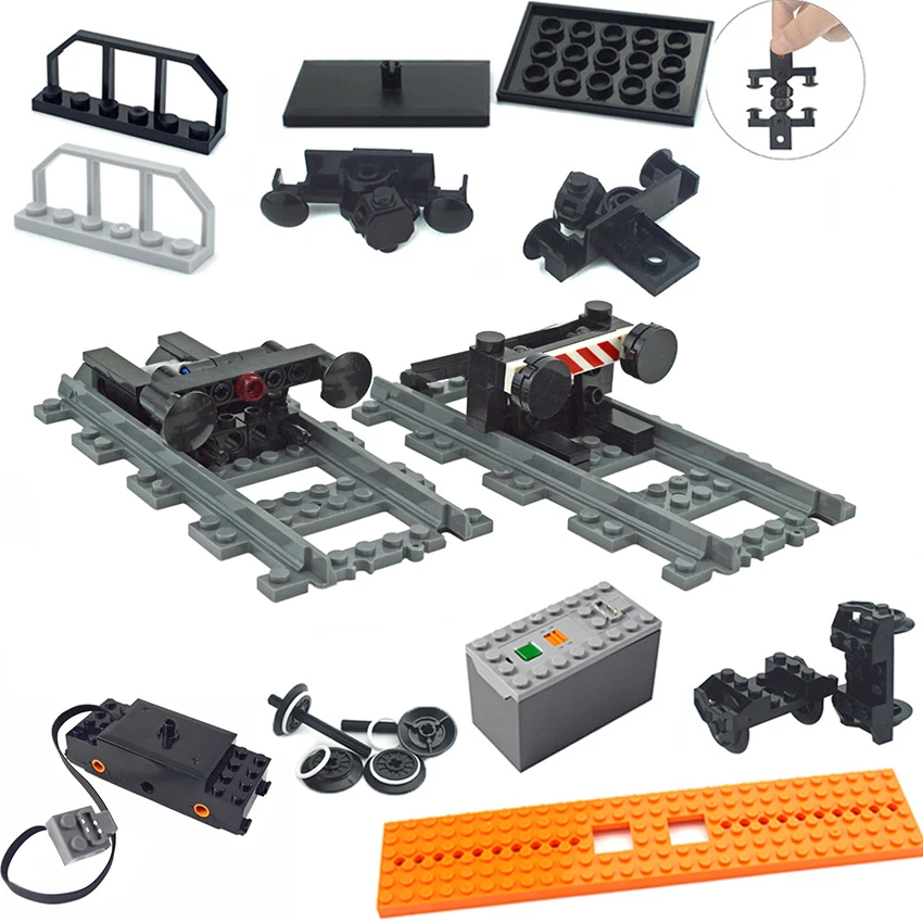 Accesorios para tren Piezas técnicas Motor de valla herramienta de múltiples funciones de potencia motor de tren 91994 74784 juegos de modelos PF bloques de construcción