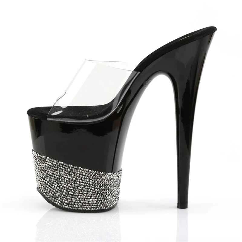 Rncksi 8 Inch Sandals Slingbacks Pole Dance Shoes Summer High Heels US Size34-46 Womens Shoes Platform Unique Heels
