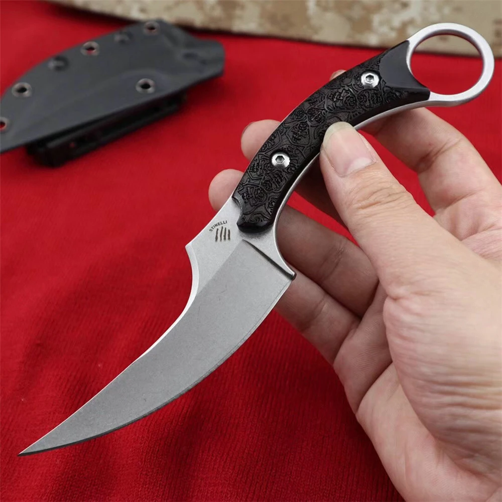 Chiến Thuật Cắm Trại Ngoài Trời Sinh Tồn Giải Cứu Knife Karambit CS GO Cố Định Dao Tiện Ích Cắt Săn Bắn Bộ Dao Bỏ Túi Di Động Chiến Đấu Dụng Cụ