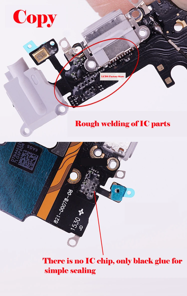 OEM USB Port Charger Dock Connector Mic Charging Flex Cable For iPhone 6 6S 7 8 Plus XS 11 Pro Max X XR  Dock Charging Flex