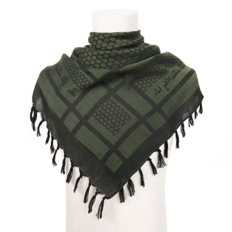 Tactical Unisex Python Pattern Arab Keffiyeh Shemagh Scarf Windproof Shawl Neck Desert Head Scarf Warmer Hunting Scarf