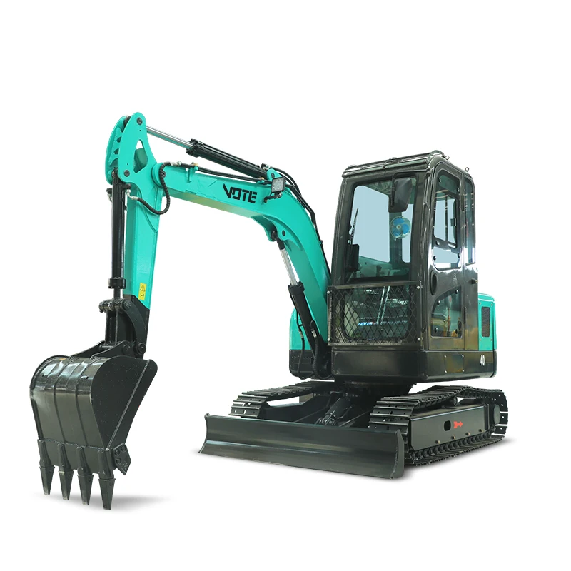 Mini excavadora sobre orugas, pequeña vibración, cilindro hidráulico, excavadora, Color personalizado, Envío Gratis