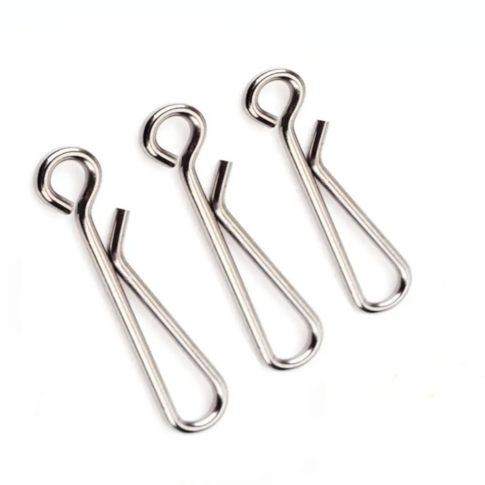 1000/2000pcs/lot0#/1#/2#/3#/4#/5#/6#Stainless Steel B Type Pins Connector Bearing Rolling Swivel Snap Fishing Tackle Accessories