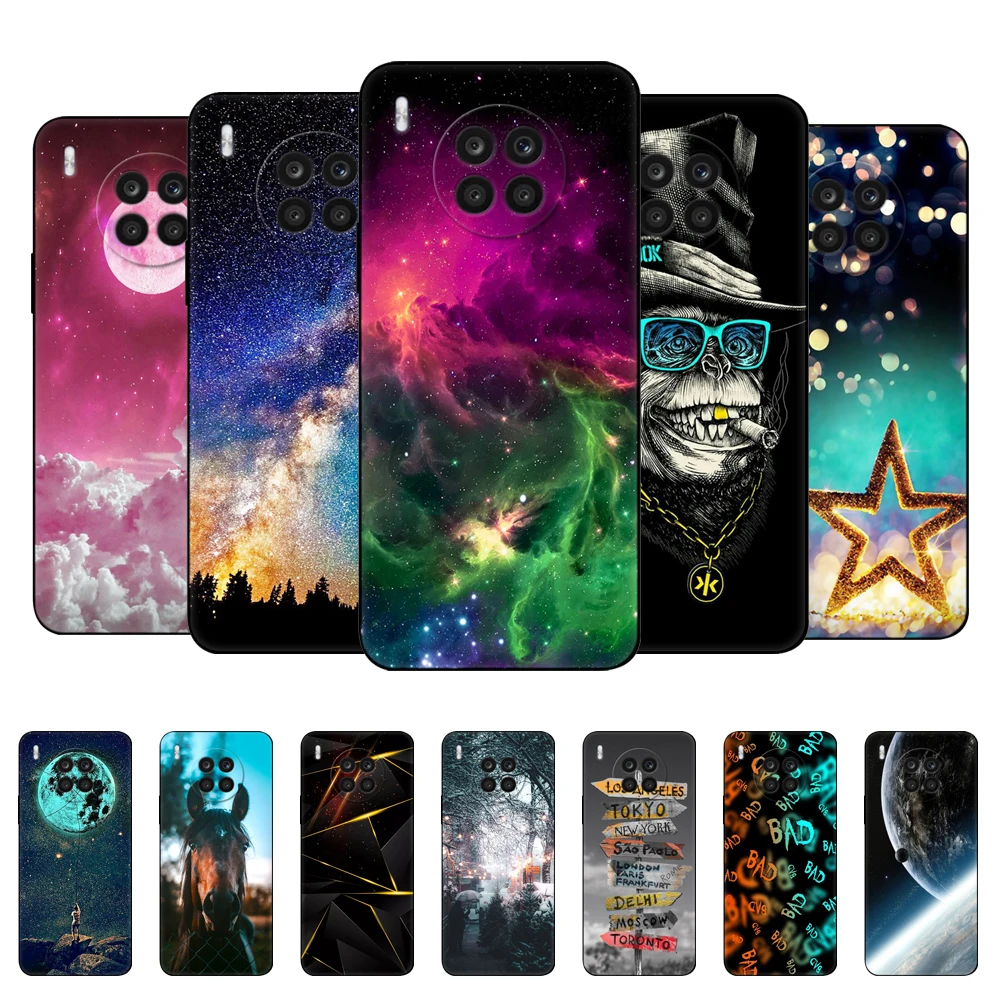 Case For Huawei Nova 8i Case Nova8i Soft Silicon TPU Back Cover Nova 8 i Phone Cases Slim Funda Capa black tpu case Cute Fashion