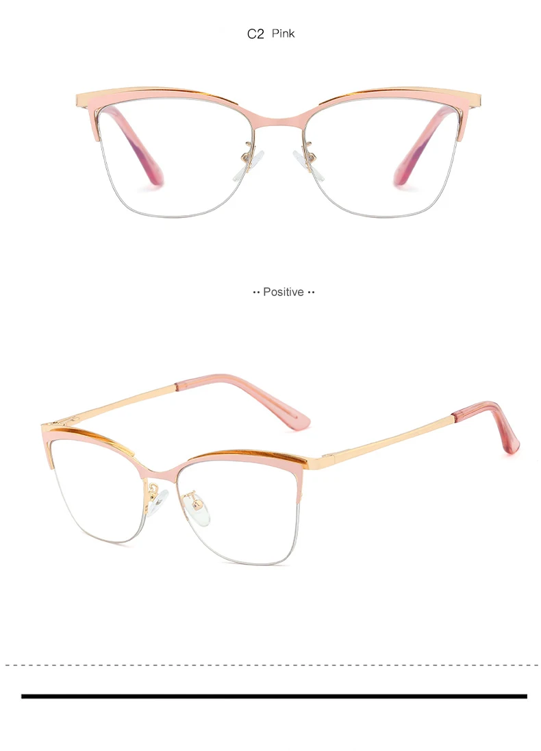 Blau Licht Blockieren Gläser Optische Verordnung Frauen Brillen Neue Frauen Brillen Mode UV400 Anti-Reflektierende Brille – Detail 10