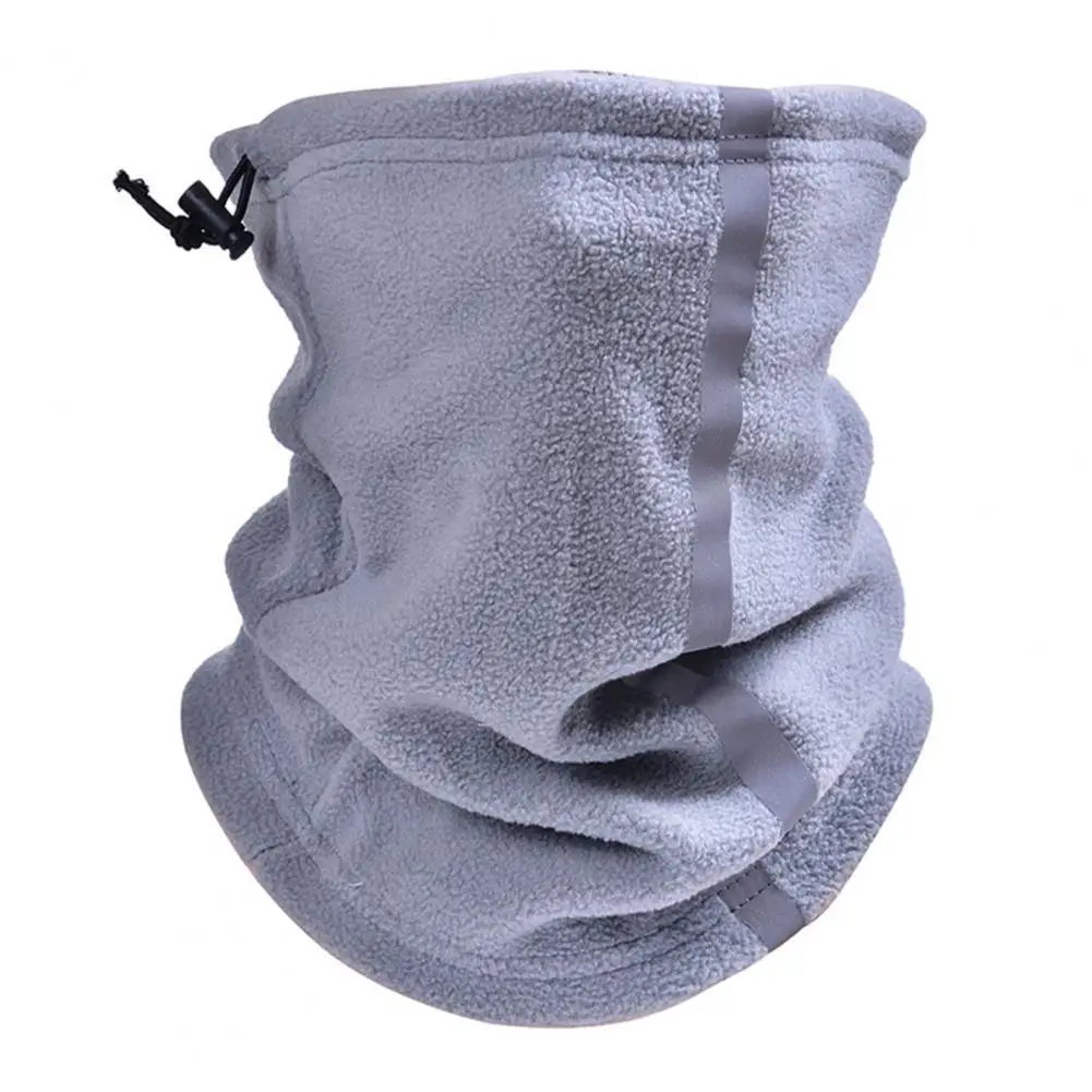 Neck Warmer Scarf Skin-friendly Breathable Reflective Design Winter Circle Loop Scarves for Outdoor