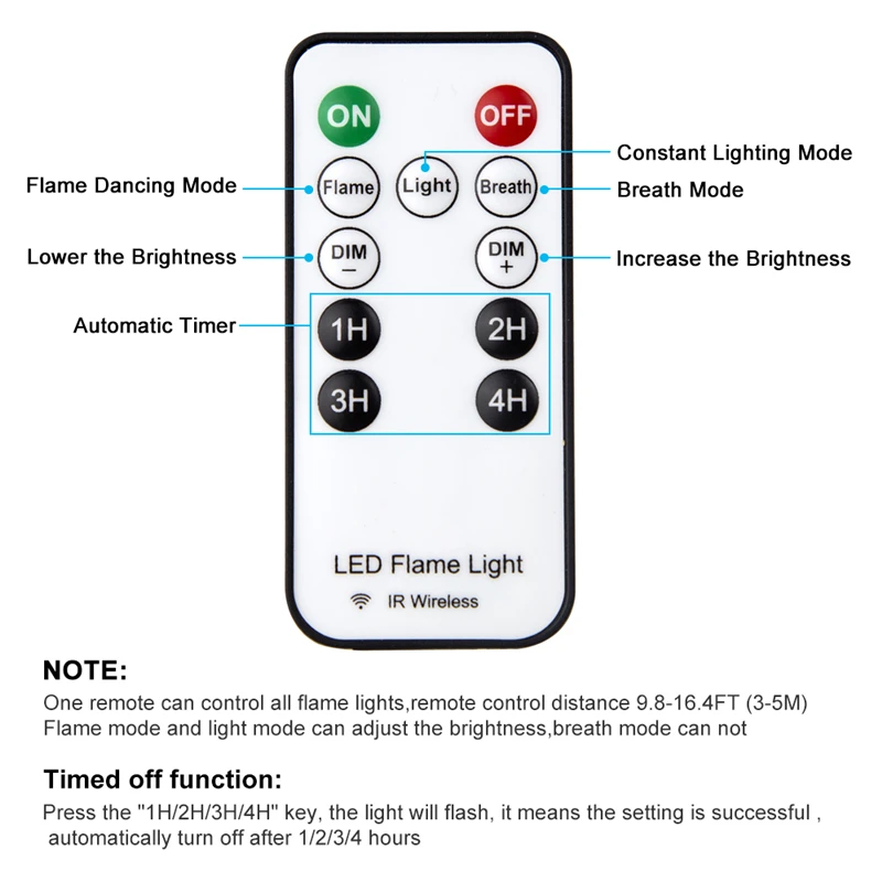 LED Flame Effect Fire Light Bulb Waterproof Outdoor Indoor Flickering Emulation 4 Modes Magnetic Led Flame Lamp USB Rechargeable