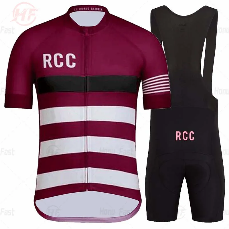 Breathable Cycling Clothing for Men, Short Sleeve, Rcc Jersey Set, Custom Road Bike Training Wear, Maillot Ropa Ciclismo Hombre