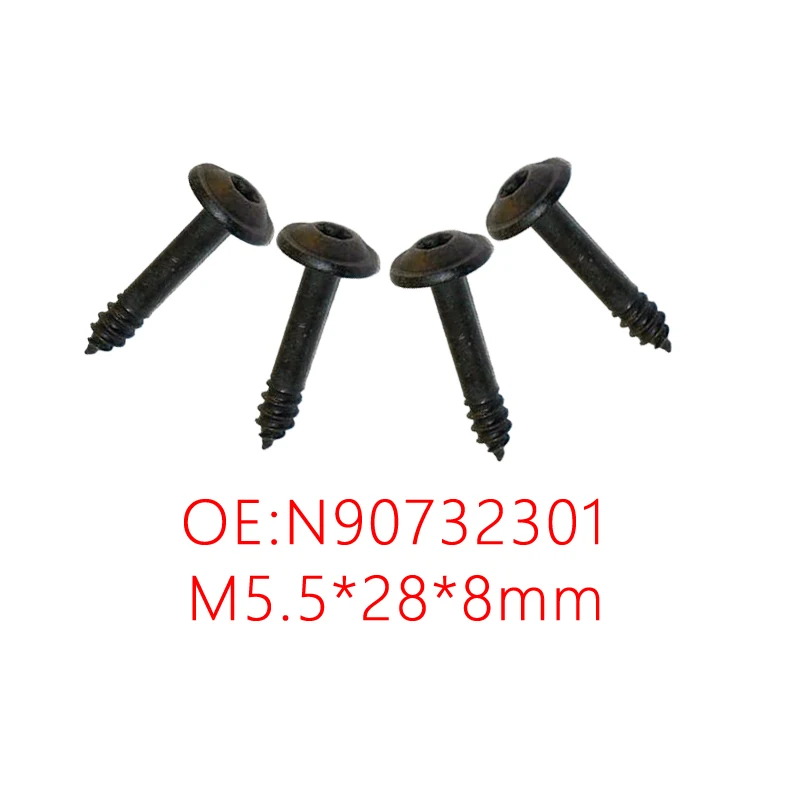 4Pcs M5.5*28*8mm Car headlight screw N90732301 5.5*28*8 fit for Passat LUPO ALHAMBRA Sharan