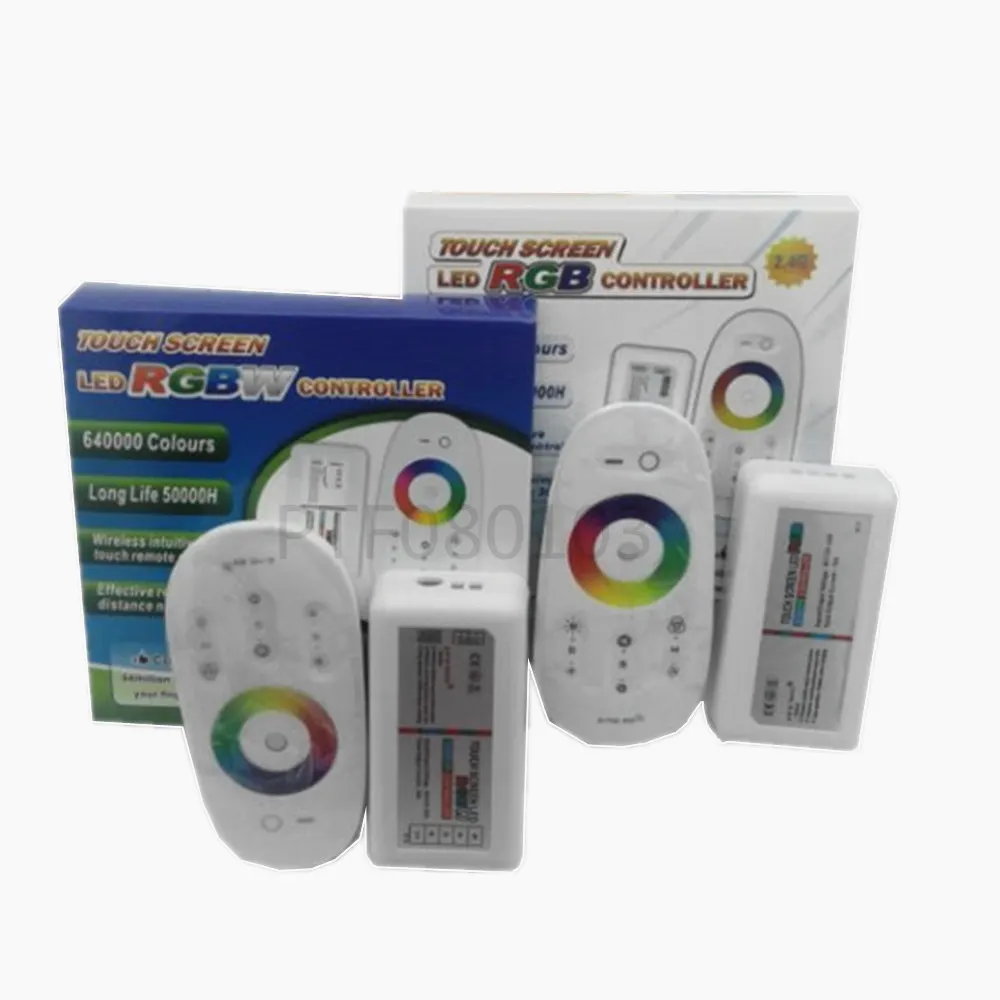 Touch Screen LED RGB / RGBW Controller 2.4G Wireless DC12-24V Touch RF Remote Control For RGB /RGBW LED Strip