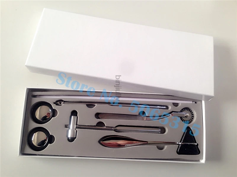 Set 5 IN 1 sets of high quality percussion hammer and nerve hammer Multifunctional Percussor Diagnostic Reflex Stethoscope