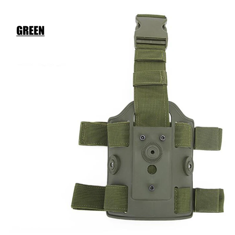 Muslera Tactical coscia fondina piattaforma IMI Gun Holster Plate coscia Drop Leg Adater per GLock 17/ Beretta M9/ HK USP/Colt 1911