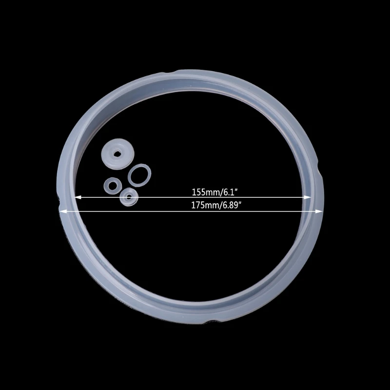 Anel interno da selagem das gaxetas de borracha do silicone do diâmetro de 15.5cm para o fogão elétrico da pressão parte 2-2.8l whosale & dropship