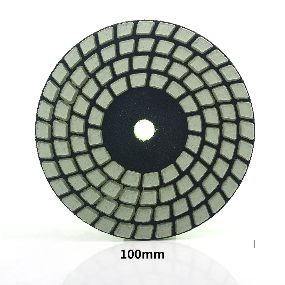 4 "แผ่นขัด Dry Diamond 4ขั้นตอนแผ่นขัดหินอ่อน100มม.แห้งบดสำหรับหินขัดแผ่นดิสก์