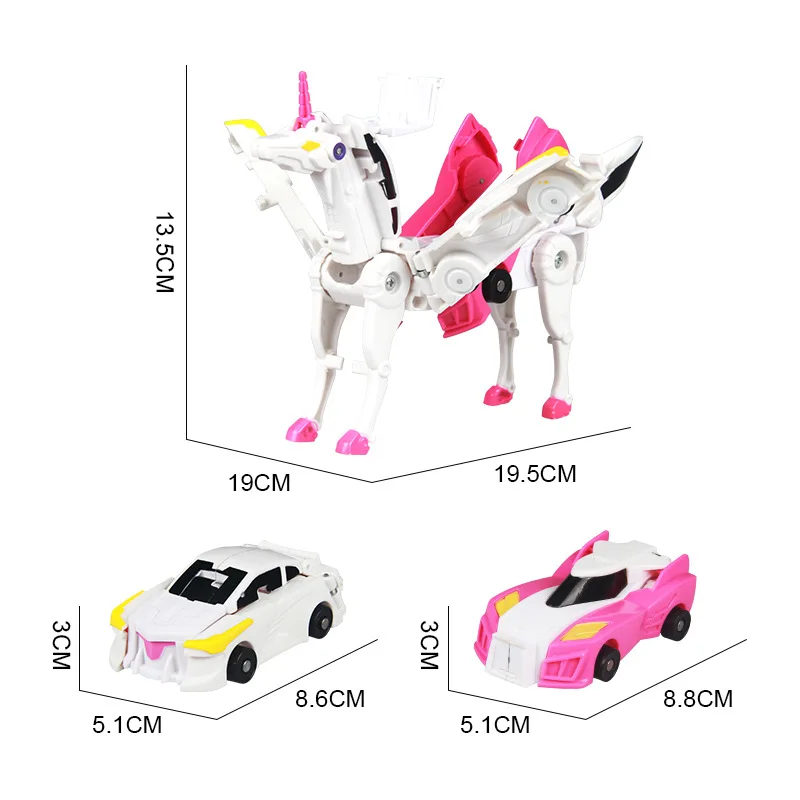 Olá Carbot Unicorn Car Transformer, Prime Unity Series, Transforming Action Figure, Transforming Robot Vehicle