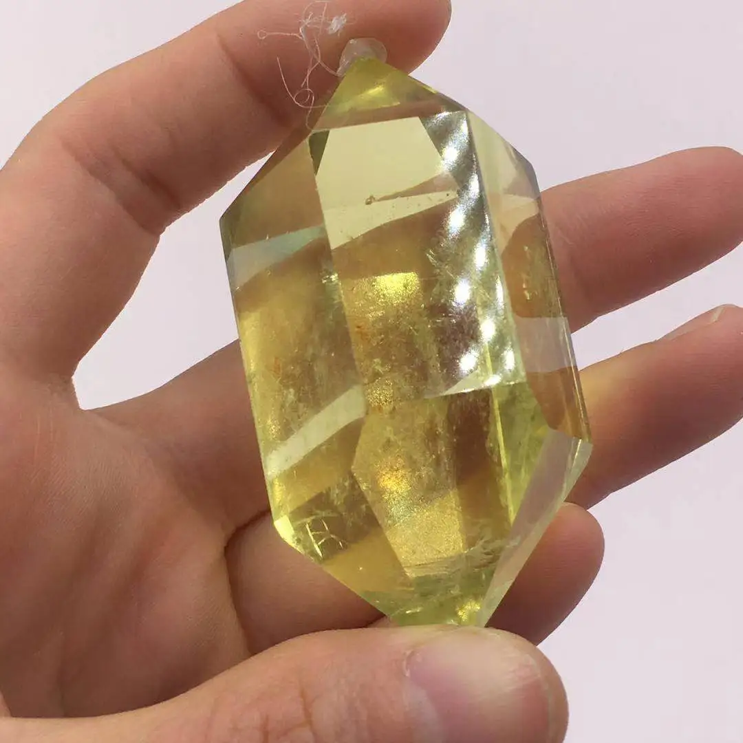 

Natural Yellow Crystal Twin Towers Quartz Crystal Mineral Meditation Gem Reiki Spiritual Healing Home Office Decoration