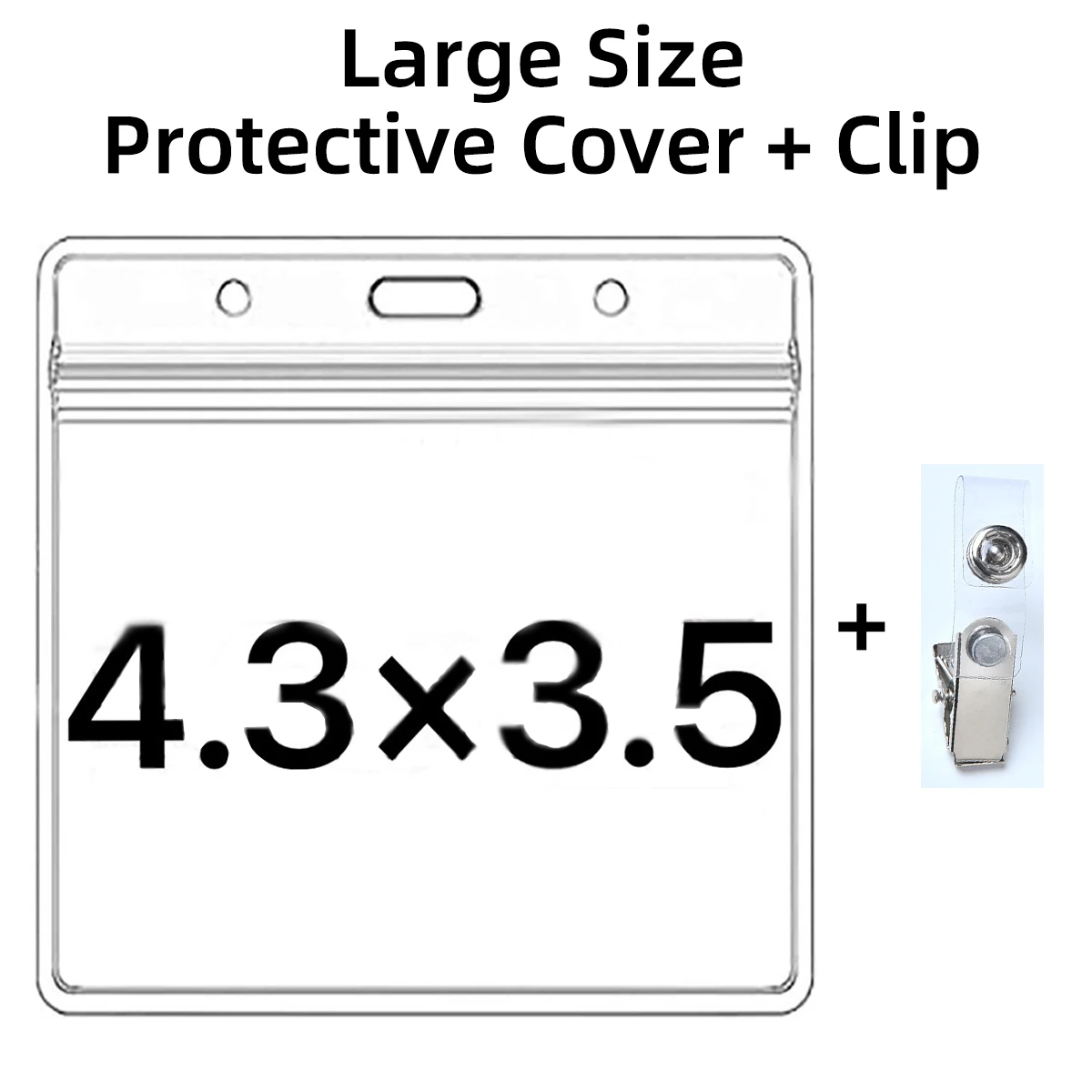 

4.3 X 3.5 Inches Apply To CDC Vaccination Cards Protector Immunization Record Cover Holder Clear Type Waterproof Bags With Clip