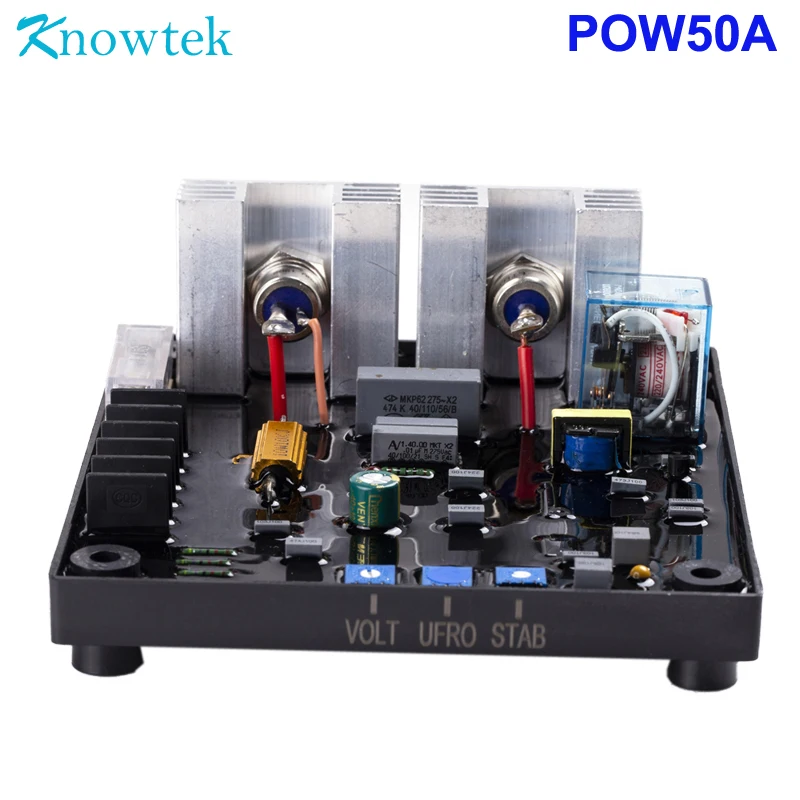 Universal AVR 35A Automatic voltage regulator POW50A for brush and brushless generator