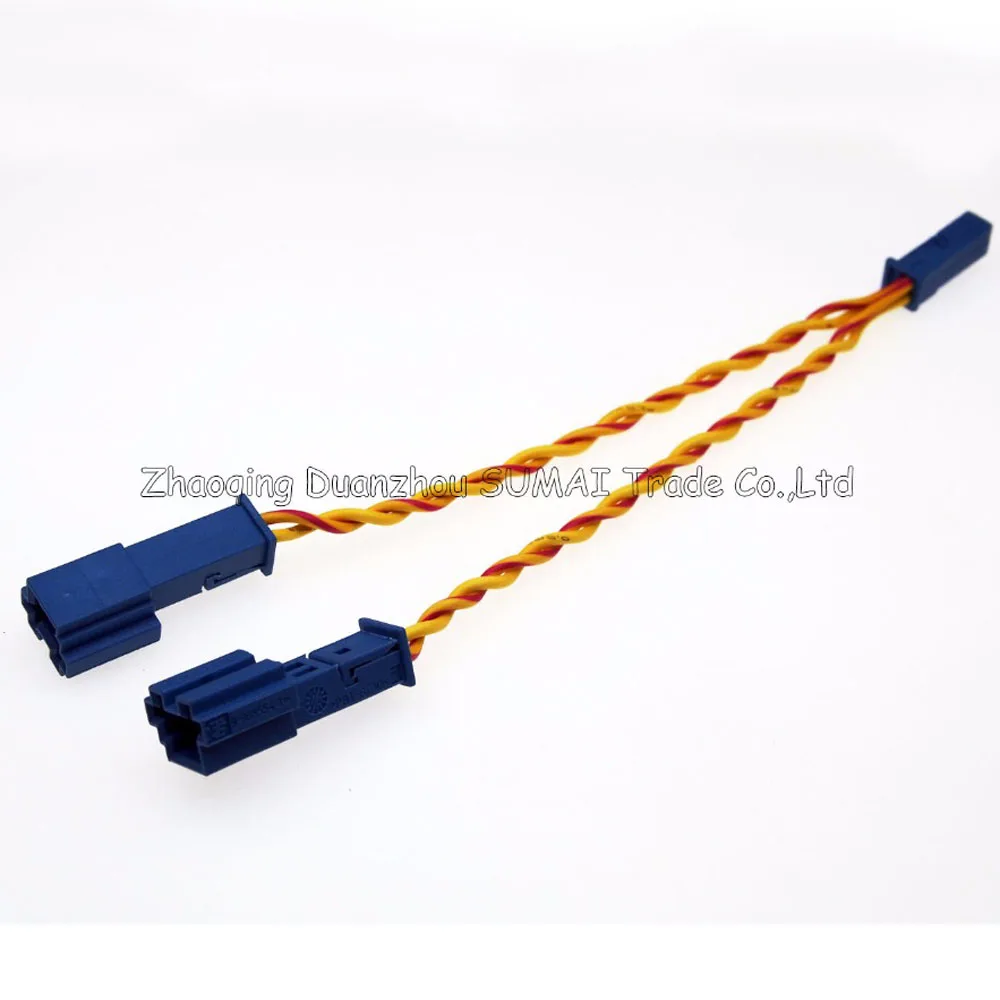 1000 PCS Auto speaker /stereo plug,Treble lossless Harness with 10cm*2 cable for BMW X1,X3,X5 F18 F30 F20 car ect.