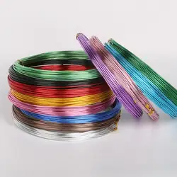 1.0 1.5 2.0 2.5mm Colorful Soft Plated Aluminium Wire For Jewelry Making DIY Bracelet Craft Accessories Wholesale Supply
