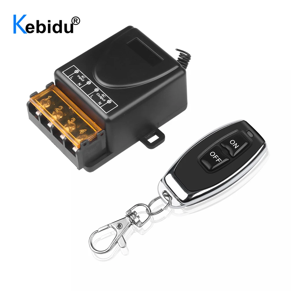 Kebidu 110V 240V 30A Tiếp RF Không Dây Thông Minh Điều Khiển Từ Xa Phát + Đầu Thu 433 Mhz Điều Khiển Từ Xa