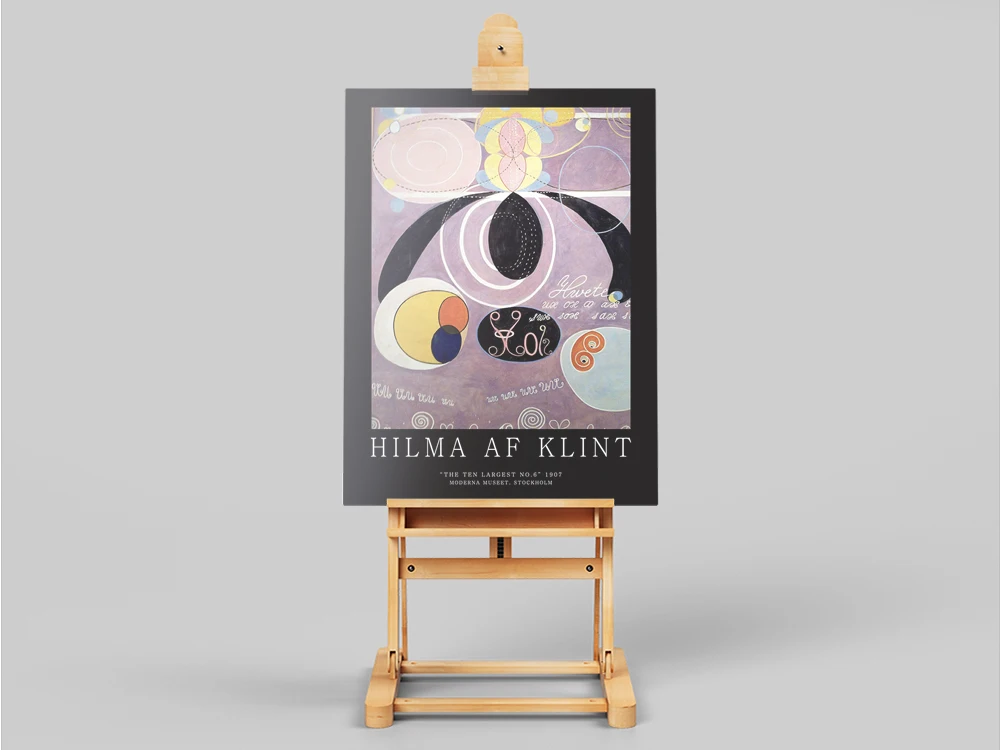 Hilma af Klint Exhibition Poster Swedish Nordic Abstract Painting Canvas Prints Wall Art Picture Modern Living Room Home Decor