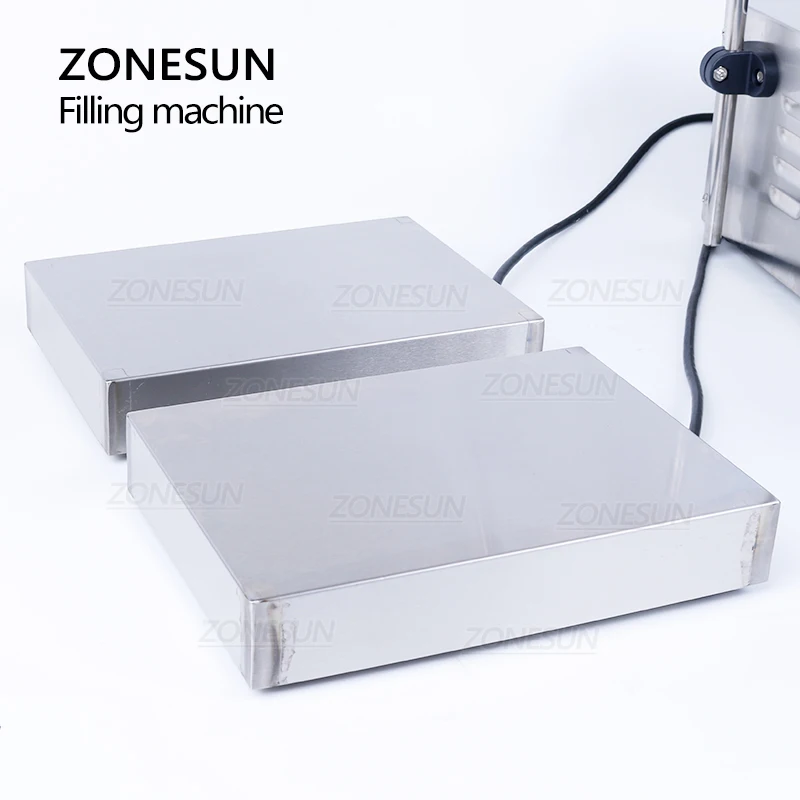 ZONESUN ZS-DP622W Semi Automatic Weighing Filling Machine Hand Sanitizer Perfume Shampoo  Double Nozzles Water Bottle Filler