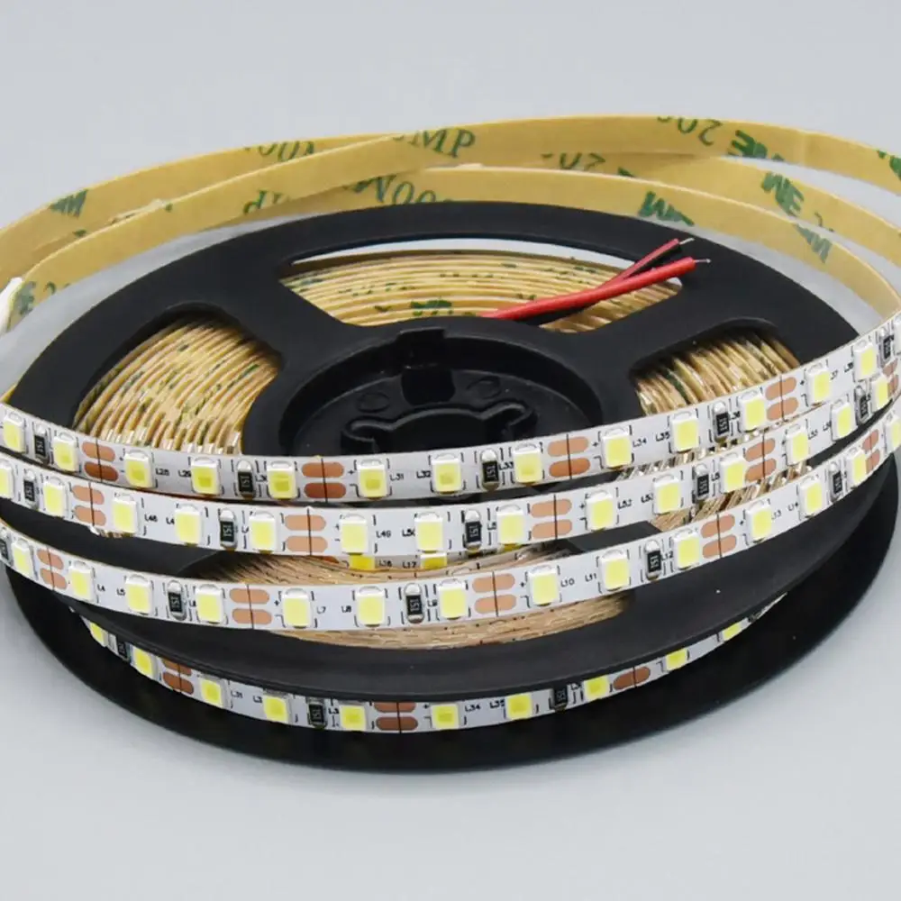 IP20 side 5mm LED Strip Light 2835 SMD flexible diode tape lamp 120leds/m DC12V tiras led ribbon 50cm 1m 2m 3m 4m 5m 50m 100m