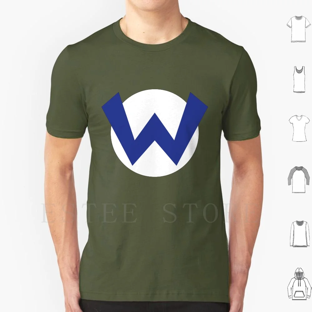 Original Wario Emblem T Shirt Men Cotton 6xl Wario Super Wario Land Warioware Video Games Gaming Nerd Geek Luigi Toad Bowser