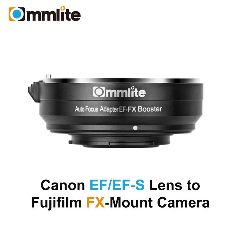 Commlite EF-FX Booster 0.71x Lens Mount Adapter Focal Reducer AF Adapter ring for Canon EF/EF-S Lens to Fujifilm FX-Mount Camera